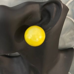 Vintage Robert yellow ball earrings